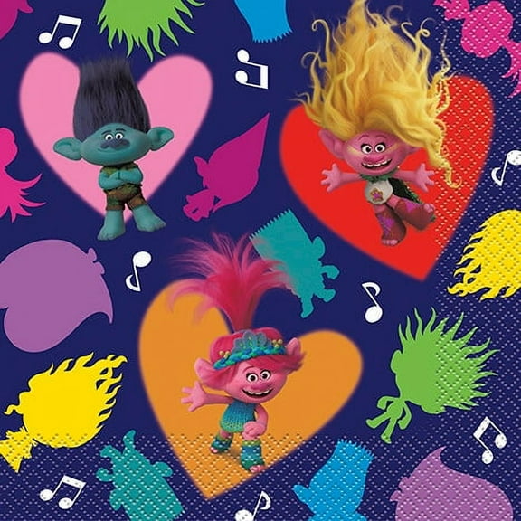 Trolls Luncheon Napkins, 16ct