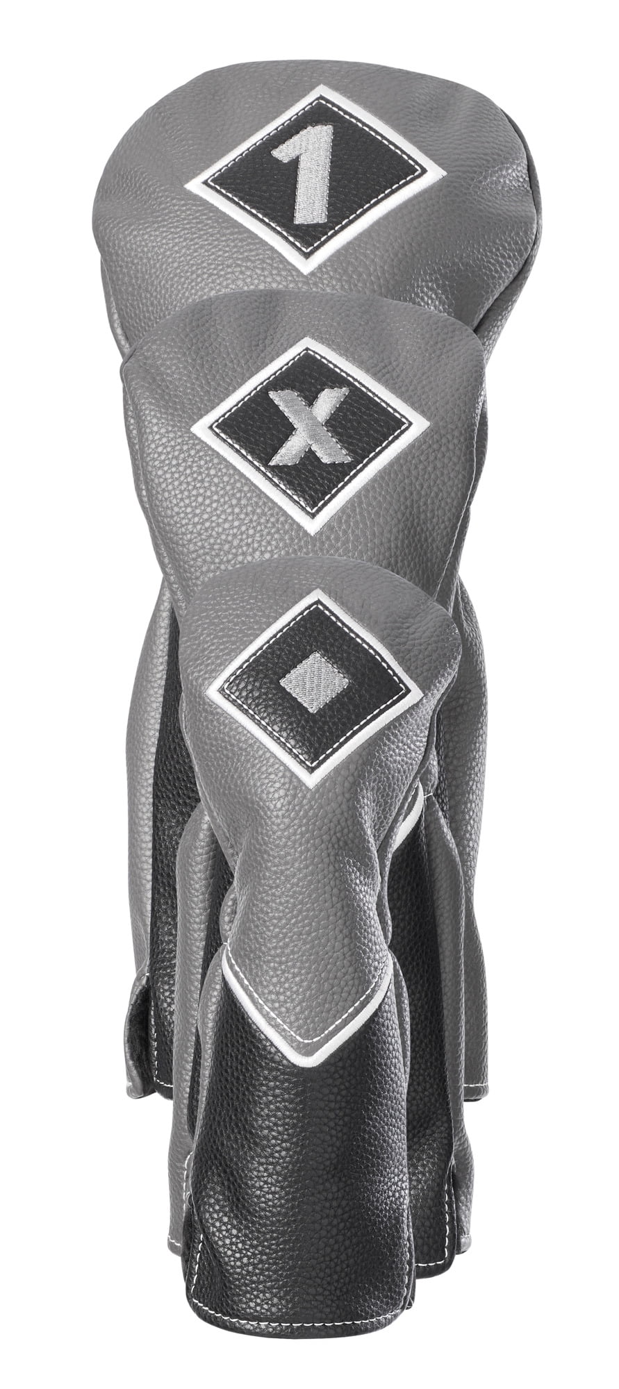 Athletic Works Club Headcover Set, Gray/Black, 3 Pack