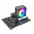 thumbnail image 7 of Thermaltake ASTRIA 200 ARGB Lighting CPU Cooler - 4.72" Maximum Fan Diameter - 1 x Fan(s) - 4 x Heat Pipe(s) - 65 CFM Maximum Airflow - 1800 rpm - 5V ARGB Header, 2510 - 4Pin - Compatible Intel Soc..., 7 of 7
