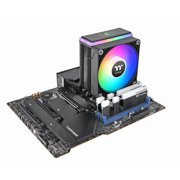 Thermaltake ASTRIA 200 ARGB Lighting CPU Cooler - 4.72 Maximum Fan Diameter - 1 x Fan(s) - 4 x Heat Pipe(s) - 65 CFM Maximum Airflow - 1800 rpm - 5V ARGB Header, 2510 - 4Pin - Compatible Intel Soc...