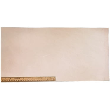 European Leather Works Tooling Leather Natural Topgrain Veg Tan Light Weight 3-4 oz, 12" x 24" Piece, 2 Square Feet