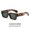 Black Frame Leopard Print, variant on Thick Frame PC Sunglasses for Women Men, Versatile Square Fashion Sunglasses for Travel, Driving, Party, Outdoor Activities
