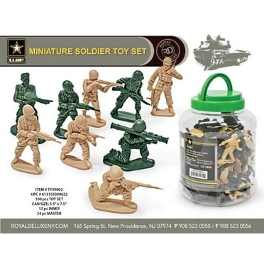 US ARMY miniature toy soldier canister