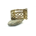 thumbnail image 2 of Vintage Antique Golden Textured Woven Braid Arm Band Wide Wrist Open Cuff Bangle Adjustable Bracelet – Bangle-008G, 2 of 4