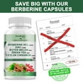 thumbnail image 5 of Berberine Supplements Pills, Support Immune & Glucose Metabolism,Cardiovascular Health,Weight Management,120 Vegan Capsules, 5 of 7