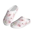 thumbnail image 2 of Balery Swan And Flowers Pattern Women's Fuzzy Memory Foam Slippers Fluffy Winter House Shoes Indoor and Outdoor-40/41, 2 of 7