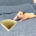 thumbnail image 5 of 2-Piece Ceramic Triangle Hamster Squirrel Rat Ceramic Food Basin Anti-Turn Anti-Bite, 5 of 5