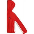 thumbnail image 3 of Tommy Hilfiger CLASSIC RED Big Kids Girls' Velour Raglan Hoodie, XL (16), 3 of 7