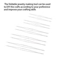 thumbnail image 3 of 10 Pieces Beading Needles Metal DIY Craft Foldable Tools Jewellery Thread Sewing Accessory for Household Professional, 3 of 8