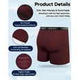 thumbnail image 3 of INNERSY Big and Tall Men's Cotton Underwear Plus Size Boxer Briefs Anti Chafing 5 Pack(2XL,Dark), 3 of 7