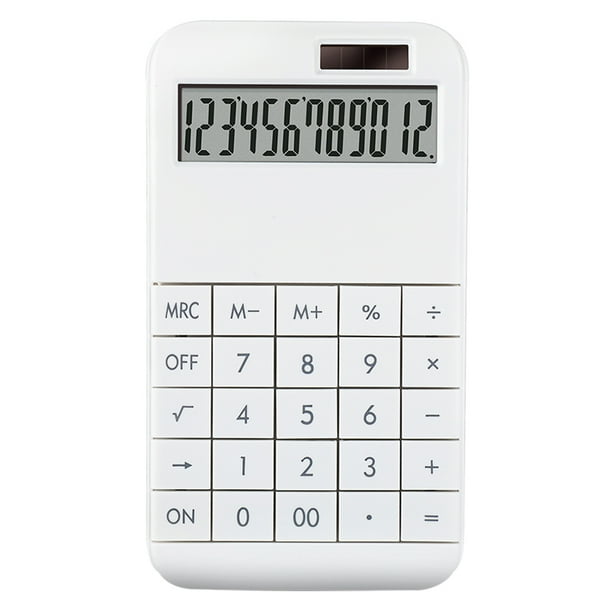 Calculadora de Escritorio Hugo 12 Dígitos Pantalla LCD Doble Potencia