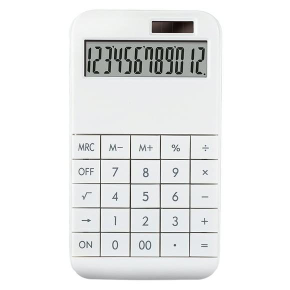 Calculadora de Escritorio de 12 Dígitos Pantalla de Doble Potencia para Oficina en Casa , 2