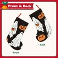 thumbnail image 2 of Lsque 18 Inches Halloween Ghosts And Pumpkins Pattern Christmas Stockings Hanging Ornaments,Knitted Xmas Fireplace Hanging Stocking,Holiday Decoration, 2 of 7