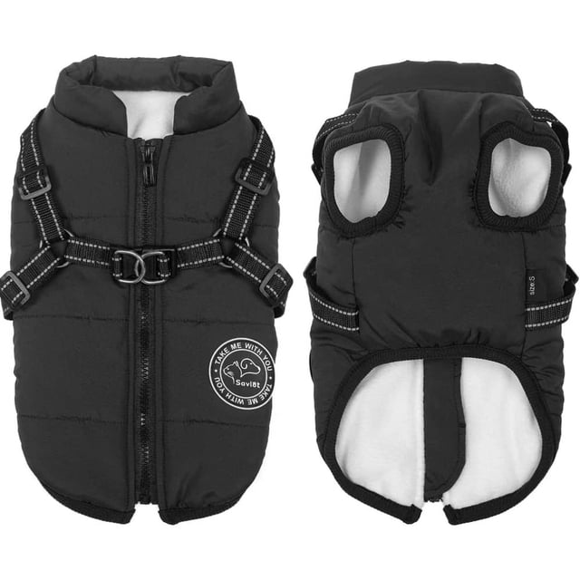 Chaqueta para perro, chaleco de invierno, chaquetas, abrigo para perro, jersey para perro, disfraz de esquí para mascotas, chaleco acolchado de algodón sin mangas con correa para el pecho