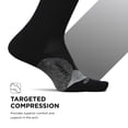 thumbnail image 4 of Feetures Elite Light Cushion Mini Crew Sock - Sport Sock with Targeted Compression - New Black, L (1 Pair), 4 of 8