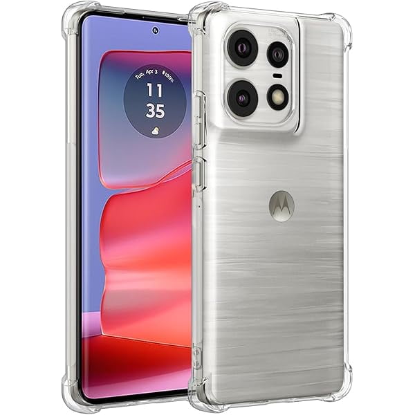wonima11 Case for Moto Edge 50 Pro Case, for Motorola Edge 50 Pro Case, Soft Clear TPU Phone Cases, Slim Silicone Protective Shockproof Transparent Cover for Motorola Edge 50 Pro 5G Crystal Clear