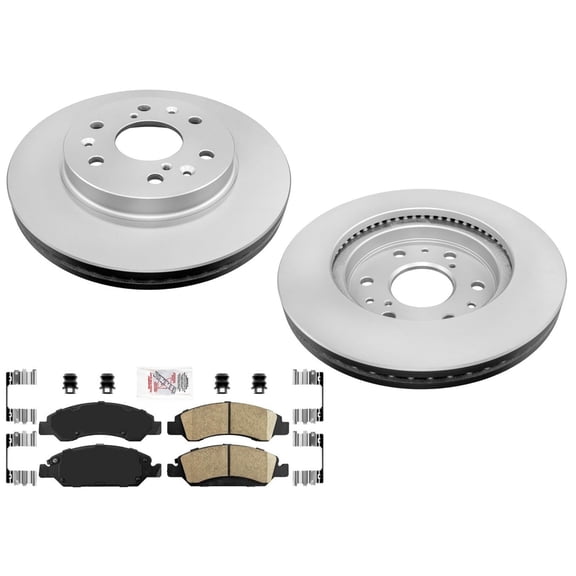 6LUG Disc Brake Rotors Brake Pads Hardware For Cadillac XTS 2013-2019 Limousine