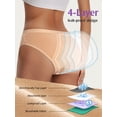 thumbnail image 2 of Airmenty Period Underwear for Women Leak-Proof Briefs for Heavy Flow Menstrual Panties 3-Pack, 2 of 5