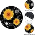 thumbnail image 3 of Vintage Decor Records Wall Decor Signs Hippie 1950s Decor Collage Display Decorations Sunflower Waterproof, 3 of 9