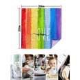 thumbnail image 4 of Rainbow Cloth Napkins Set of 4 Reusable Dinner Napkins, Cartoon Colorful Gradient Striped Funny Art Cocktail Napkin Washable Table Napkins for Wedding/Holiday Party/Baby Shower 20"x20", 4 of 7