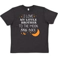 thumbnail image 3 of Inktastic I Love My Little Brother to the Moon and Back Youth T-Shirt, 3 of 5
