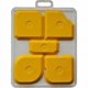 thumbnail image 1 of Set Of 5 Professional Spatulas, Silicone And Acrylic-Squeegee For Perfect Joints-Yellow, 1 of 4