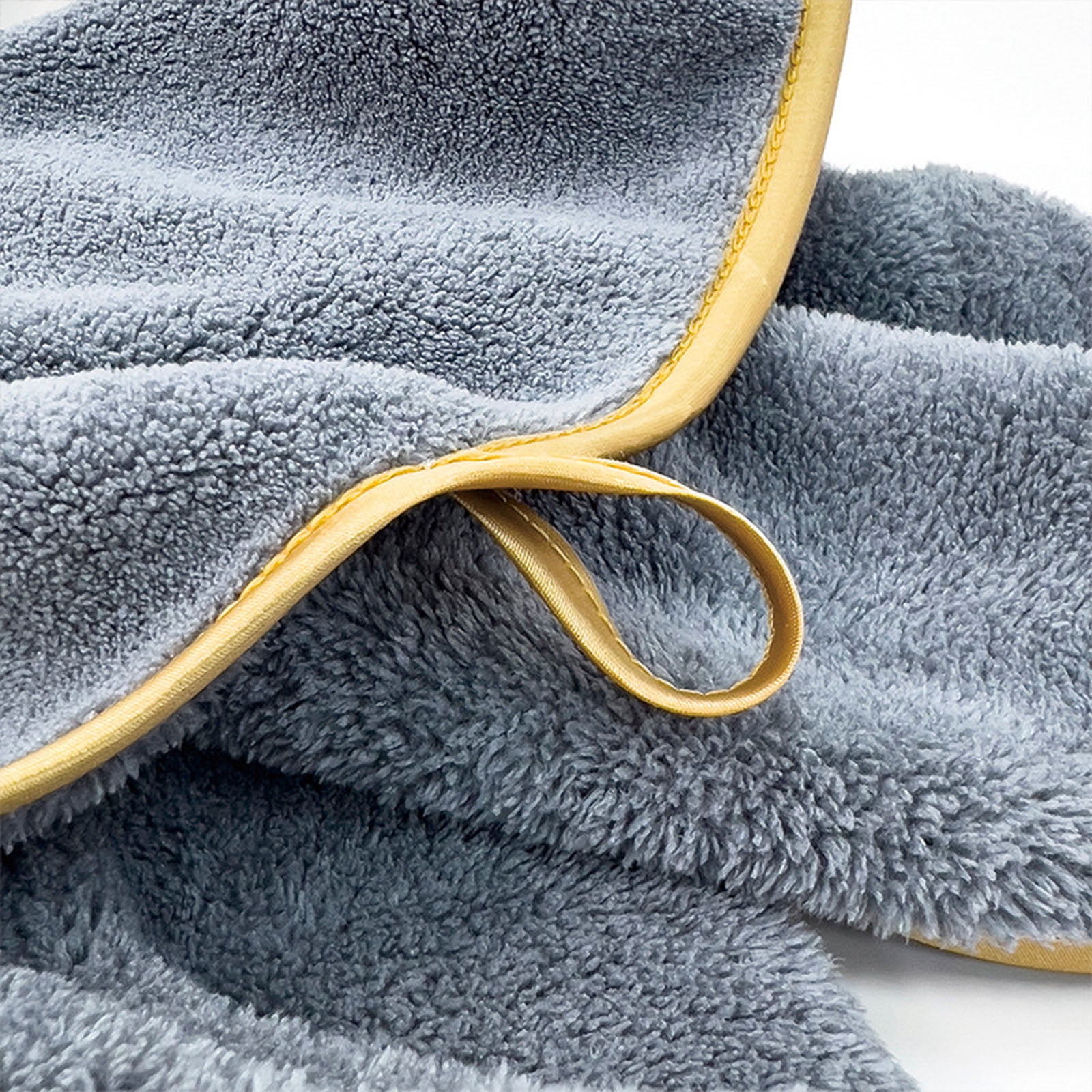 Twfbrm 6 Pack Premium Hand Towels - Ring Spun Cotton Hand Towels Highly Absorbent & Quick Dry Face Towels with gold trim, 300GSM Ultra Soft Microfiber Bath Towels for Beach Gym Hotel and Spa