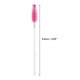 thumbnail image 2 of Ofertas Únicas 100 Pcs Cepillo de Pestañas Portátil para Vacaciones Rosa Rojo Rosa Brillante Cristal Falso Nylon, 2 of 5