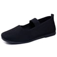 thumbnail image 3 of ibiyuan Wide Toe Box Sneakers Women Adjustable Upper Women's Walking Shoes Mesh Knitted Woven on Womens Sneakers Soft Hands-Free Platform Mary Janes Barefoot Shoe, 3 of 8