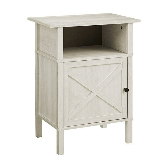 Monarch Accent Table, Small, Storage, Washed Oak Laminate, Transitional