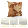 thumbnail image 4 of Rectangle Pillowcase Pillow Cover Standard Size Decorative Happy Thanksgiving Day Leaves Orange Maple Letter Quote Pillow Sham with Zipper, 4 of 5