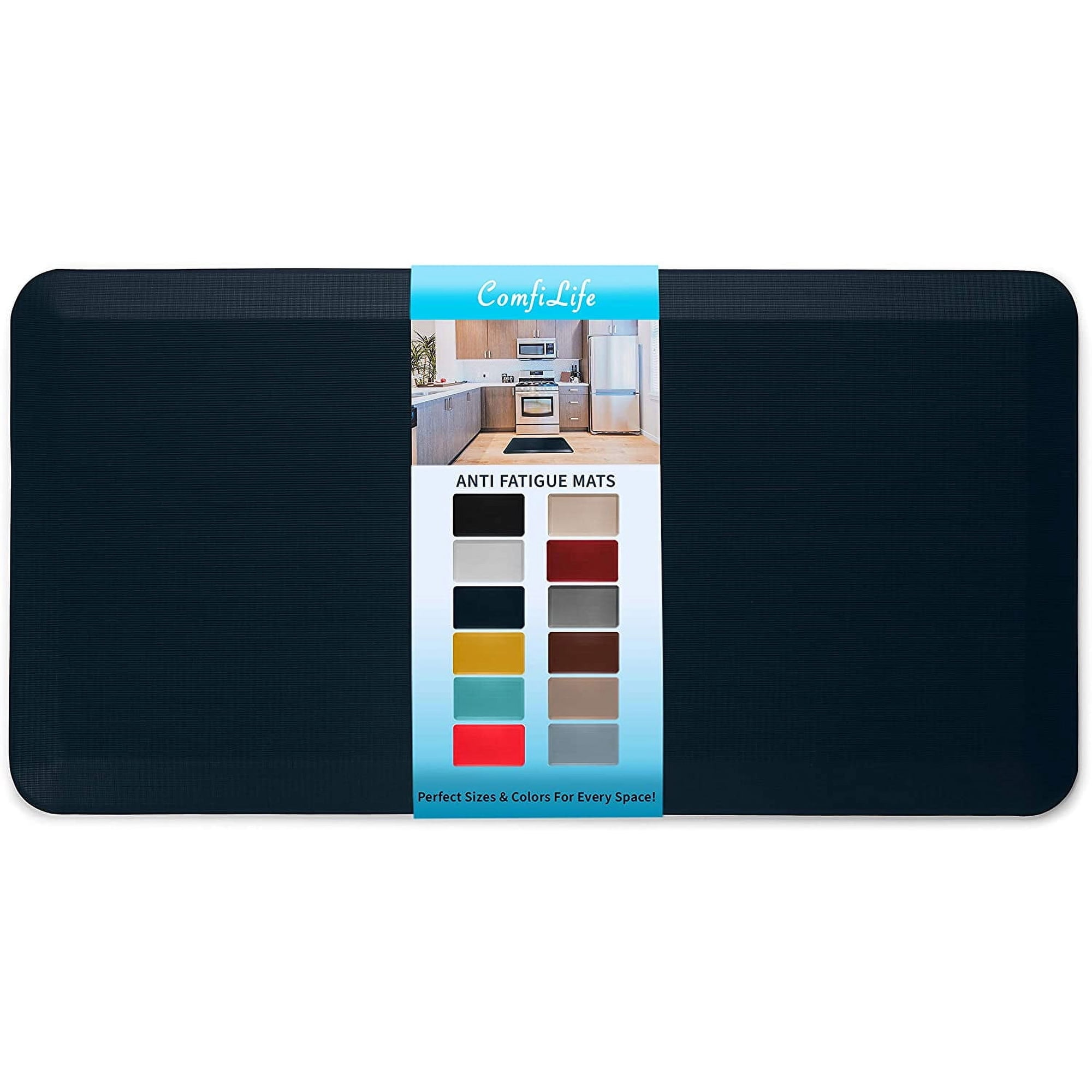 ComfiLife Anti Fatigue Durable Floor Mat for Kitchen Standing Desk Home Office Garage 20 x 39 Navy