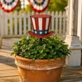 thumbnail image 6 of 4th of July Decoration Metal Yard Stake, 12" Outdoor Garden Decor Rustproof Metal Ornament for Patio Front Porch Flag Memorial Day Veterans Day Holiday Decorations, 6 of 8