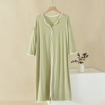Sakmal Sleep Dress for Women Comfy Plus Size Night dress Green Short Sleeve Nightgowns for Women