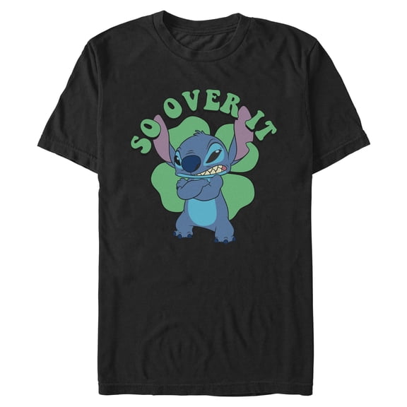 Mens Lilo & Stitch So Over Shamrock Stitch T Shirt