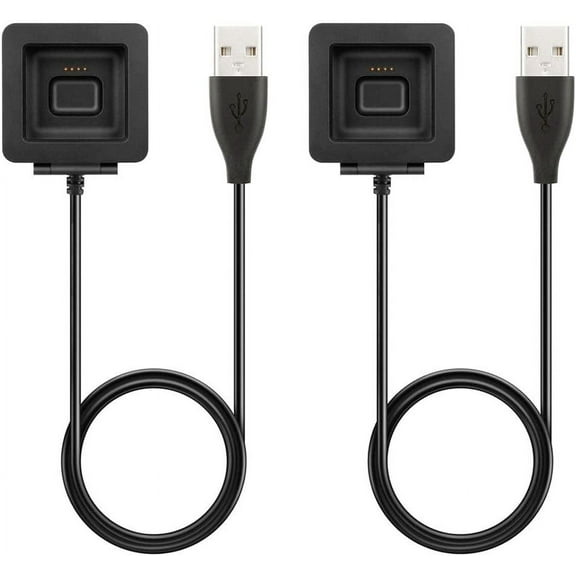Tianle Charger Compatible with Fitbit Blaze, Replacement Charging Cable Dock Adapter USB Cord for Fitbit Blaze Smart Fitness Watch [2-Pack, 3.3ft/1m]
