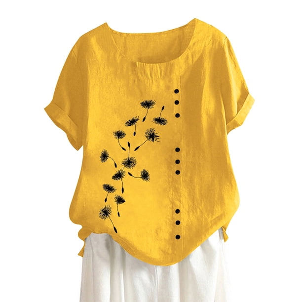 Blusas de Encaje de Manga Corta con Capucha de Cuello en V, 95% Poliéster 5% Spandex Camiseta de Manga Corta con Capucha