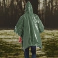 thumbnail image 4 of Poncho Paquete de 4 Poncho de lluvia de emergencia Manta térmica Poncho a prueba de clima Superviven Meterk Poncho, 4 of 7