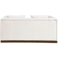 thumbnail image 5 of Meridian Furniture Mallina Cream Vegan Leather Loveseat, 5 of 7