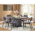 thumbnail image 1 of ACME Cargo Dining Table in Antique Walnut & Gunmetal, 1 of 6