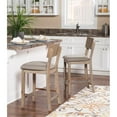 thumbnail image 4 of Home Square 2 Piece 24" Height Wood Counter Stool Set in Gray, 4 of 9