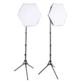 thumbnail image 1 of Softbox Lighting Kit, Photography Softbox Light Continuous Lighting Kit Professional Hexagonal  for Live Streaming, 1 of 7