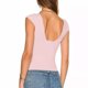 thumbnail image 2 of Camiseta elegante con cuello en V para mujer: top informal de color liso que realza la figura, 2 of 6