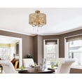 thumbnail image 2 of Illume 4 Light Flush Mount in brass, 2 of 5