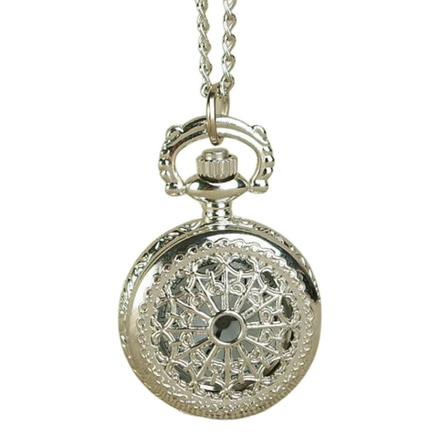MasteelfCA 1 Pc Quartz Pocket Watch Silver Pocket Watch Chain Watch Decoration for Clothes