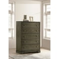 thumbnail image 2 of Gran Park 5-drawer Bedroom Chest of Drawers Dark Cocoa, 2 of 12