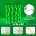 thumbnail image 4 of WYZworks 960LEDs, 50ft Green 16-Mode LED Strip Light, SMD 2835, Waterproof Connectable Permanent Outdoor Accent Lighting, ETL Certified, Flexible Clear PVC, Holiday Lights, Exterior Home Décor, 4 of 9