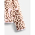 thumbnail image 3 of Disney Girls Minnie Mouse Cheetah Print Fleece Zip Up Jacket, Size 4-16, 3 of 3