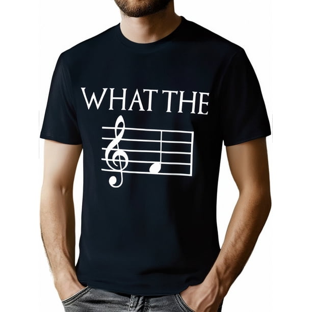 Camiseta con estampado de profesor de música: Camiseta de algodón para hombre - Camiseta de manga corta con cuello redondo y estampado de profesor de música - Ropa informal para la vuelta al cole, cam