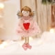 thumbnail image 5 of 1 UNID creativo peluche en forma de corazón patrón de ángel muñeca colgante colgante decoración colgante, 5 of 6